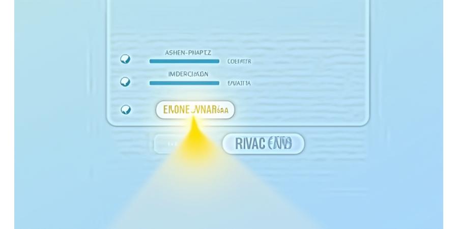 Una interfaz de usuario digital estilizada con controles deslizantes y botones que representan las opciones de privacidad del usuario, con un cursor clicando en ellas.